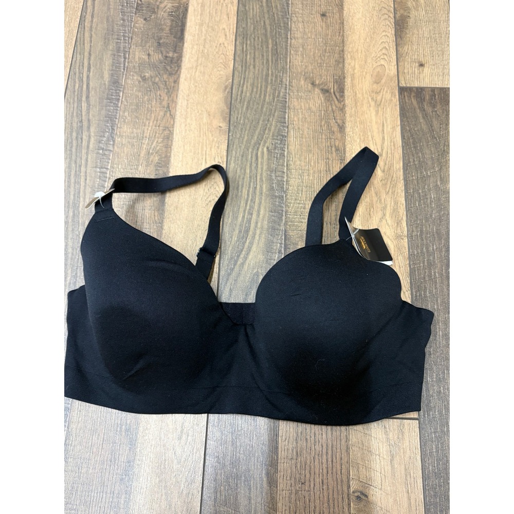 Wacoal B-Smooth Underwire Bra 38C Black Full Coverage Seamless 853326 NWT